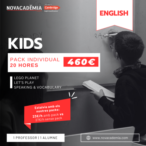 CAMBRIDGE ENGLISH. Curs 25 - 26 KIDS INDIVIDUAL PACK 20 hores