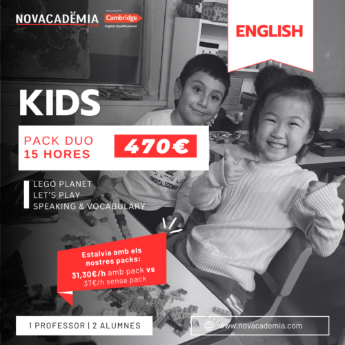 CAMBRIDGE ENGLISH. Curs 25 - 26 KIDS DUO PACK 15 hores